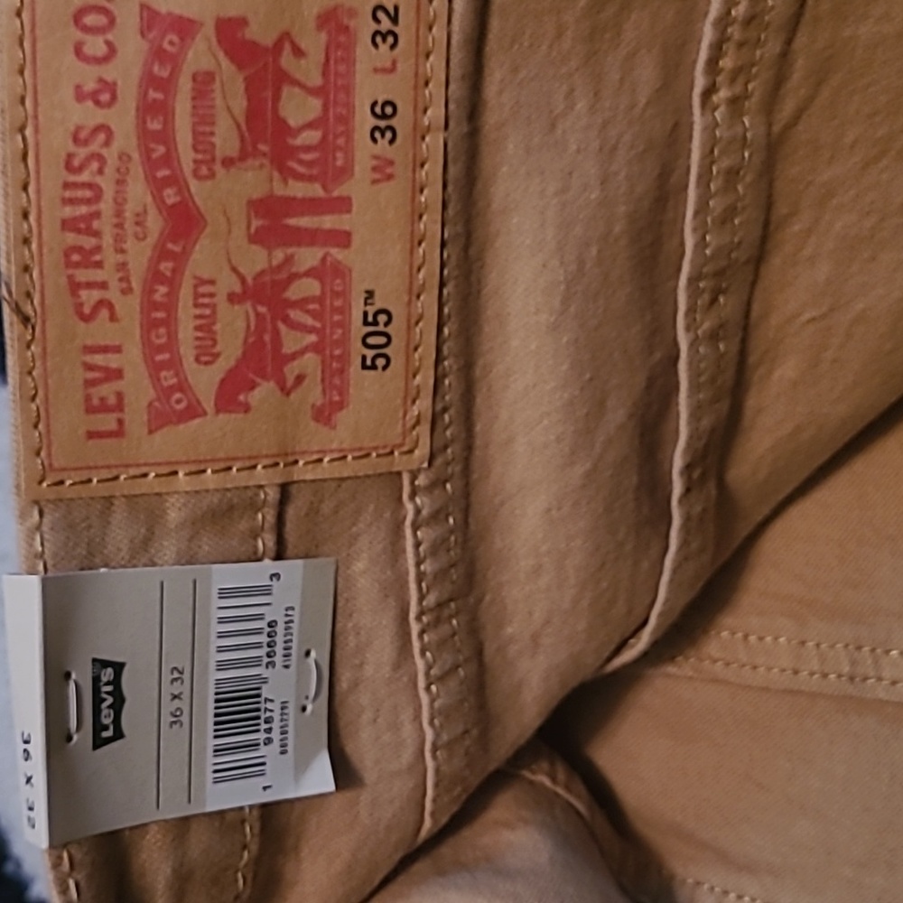 Levi's® 505 Stretch Faded Wash Regular Fit Jeans Color Bronze - Picture 5 of 7